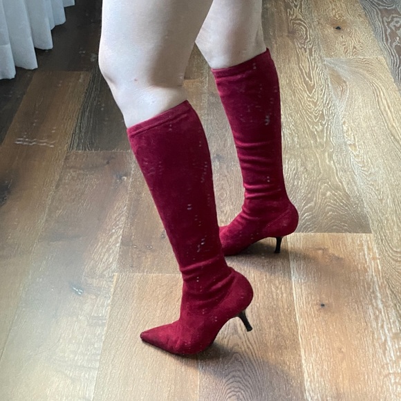 Boots wine color 3” heel - Picture 3 of 3